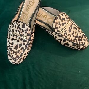 Sam Edelman “Linnie” Mule calf hair leopard